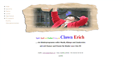 Desktop Screenshot of clown-erich.com