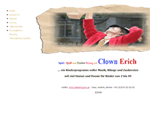 Tablet Screenshot of clown-erich.com